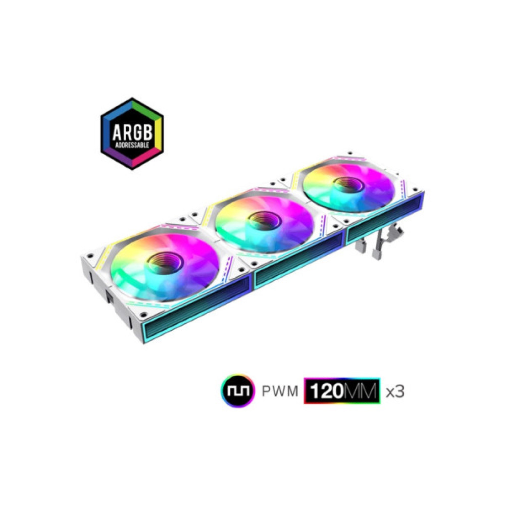 Кулер до корпусу Gamemax FN12A-S3I-W