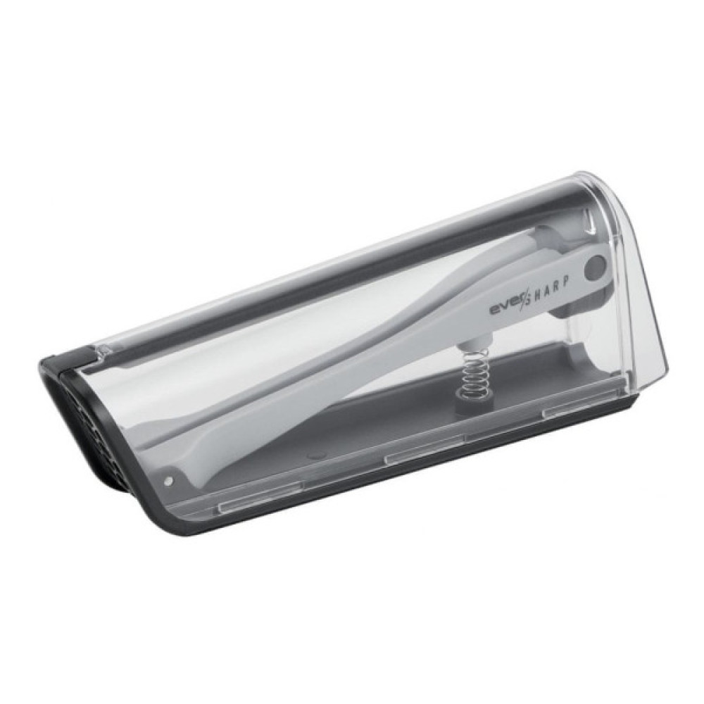 Кухонний ніж Tefal Eversharp, 16.5см, з чохол-точило нержавіюча сталь, чорний (K2569004)