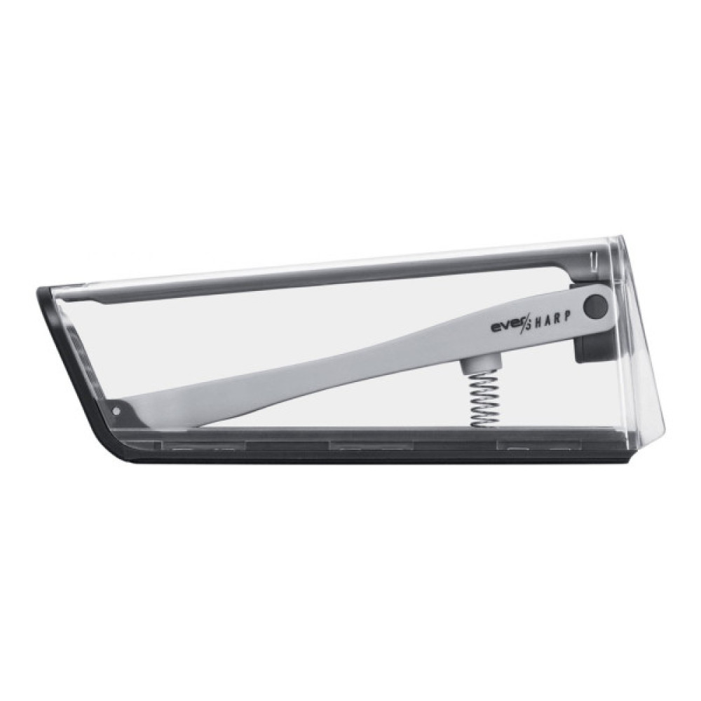 Кухонний ніж Tefal Eversharp, 16.5см, з чохол-точило нержавіюча сталь, чорний (K2569004)