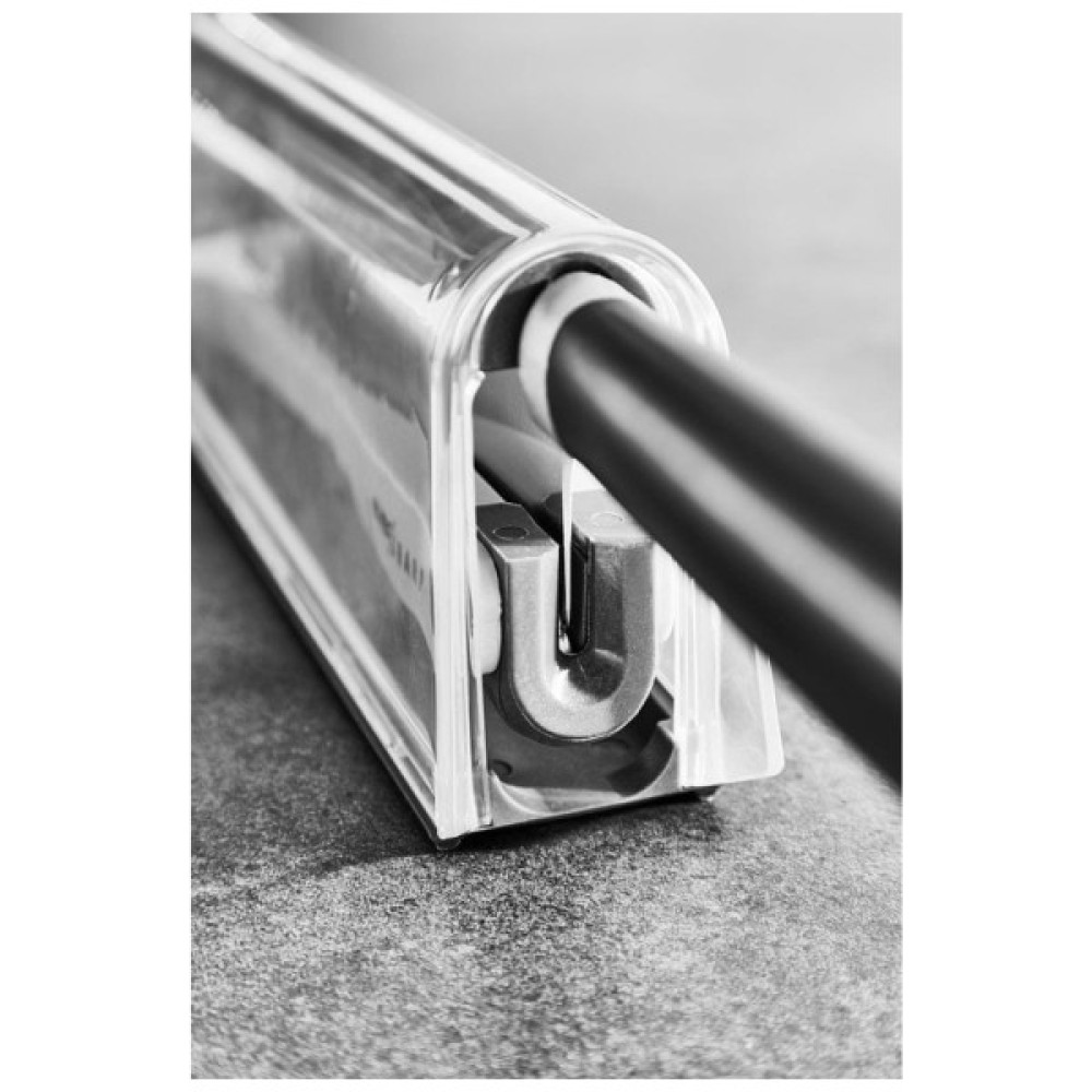 Кухонний ніж Tefal Eversharp, 16.5см, з чохол-точило нержавіюча сталь, чорний (K2569004)