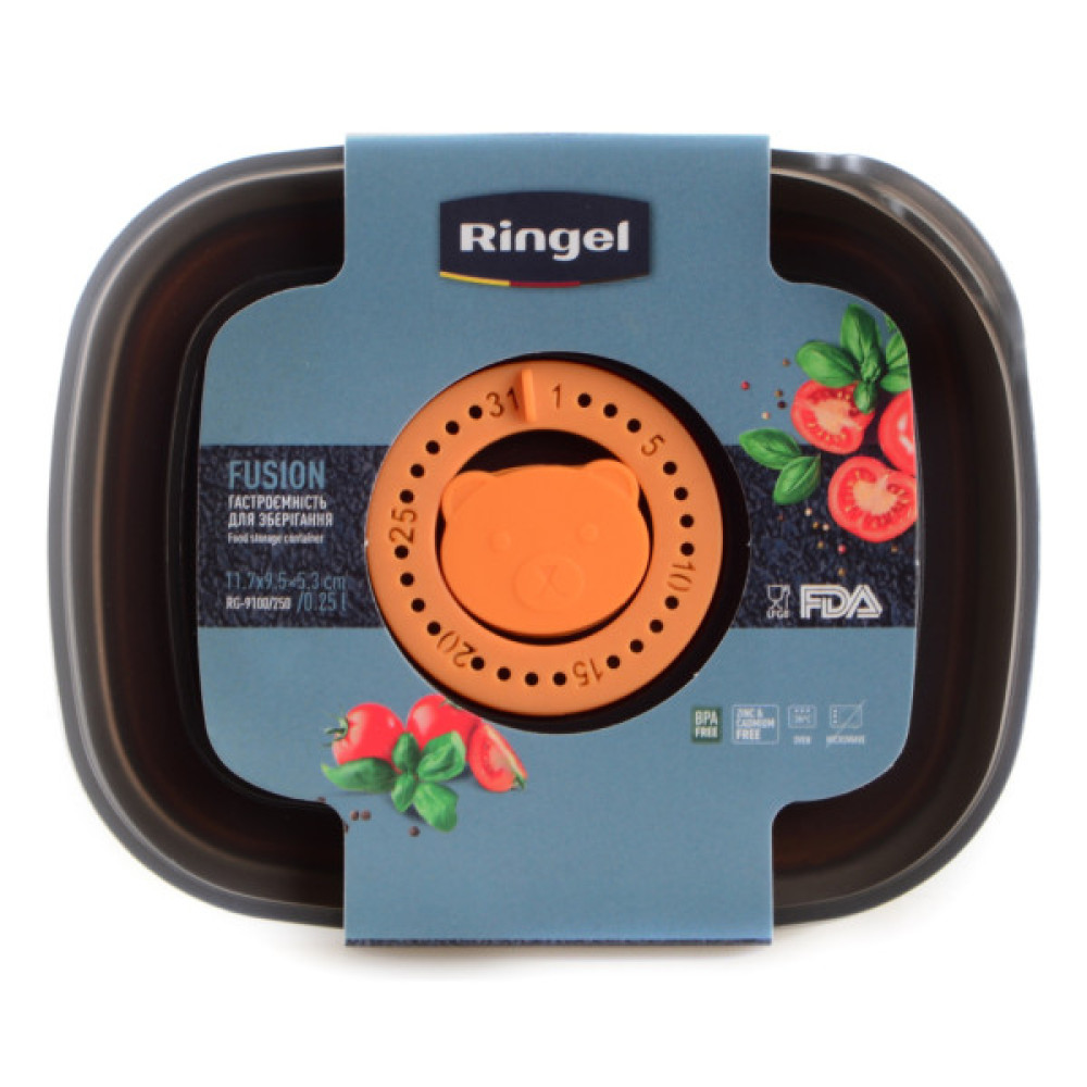 Харчовий контейнер Ringel Fusion прямокутний нержавіюча сталь 250 мл (RG-9100/250)