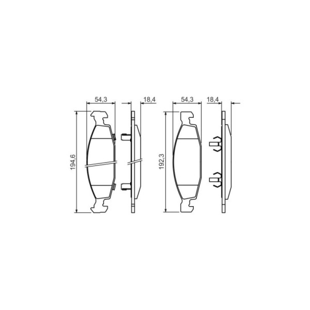 Гальмівні колодки Bosch 0 986 424 666