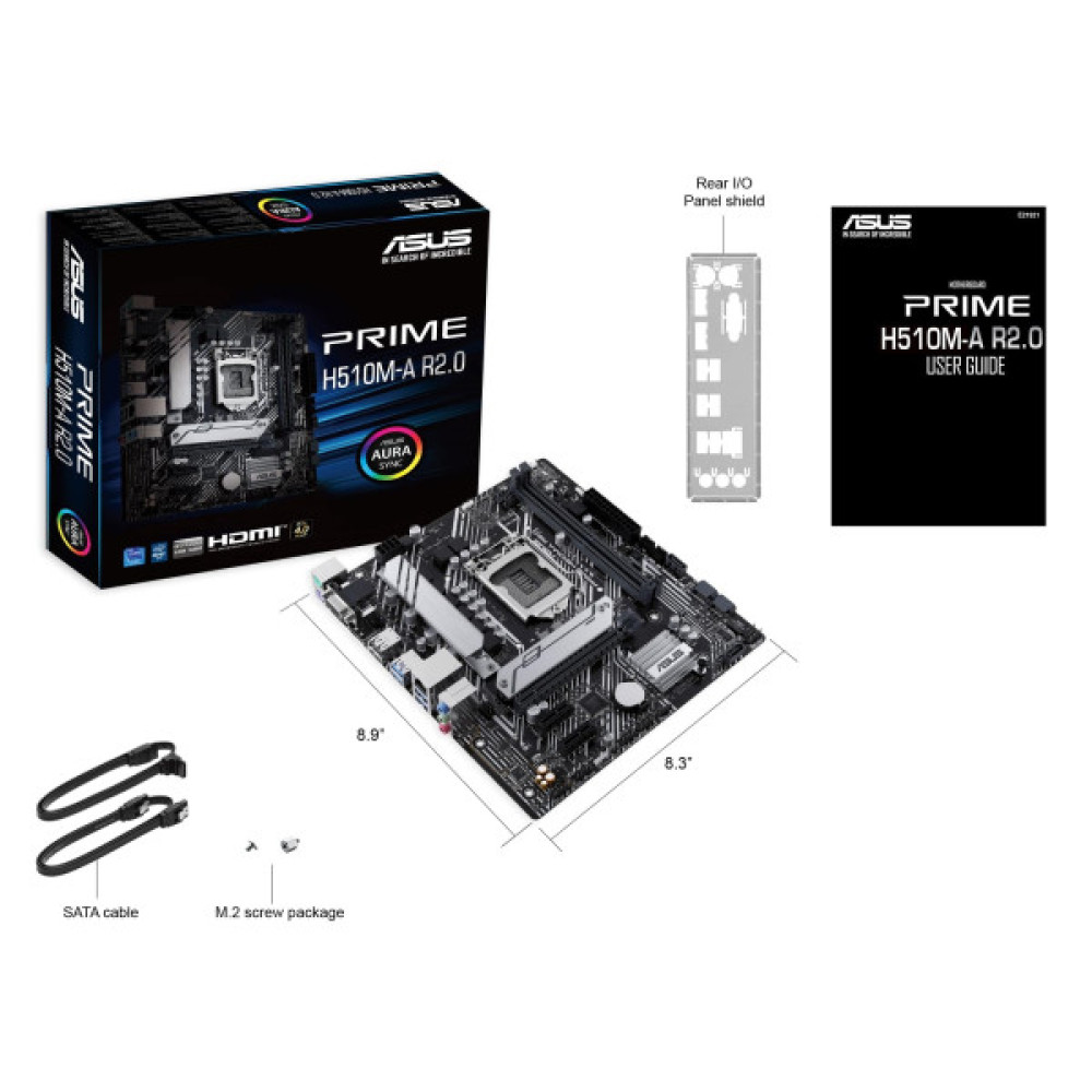 Материнcька плата ASUS PRIME H510M-A R2.0 s1200 H470 2xDDR4 M.2 HDMI DP mATX