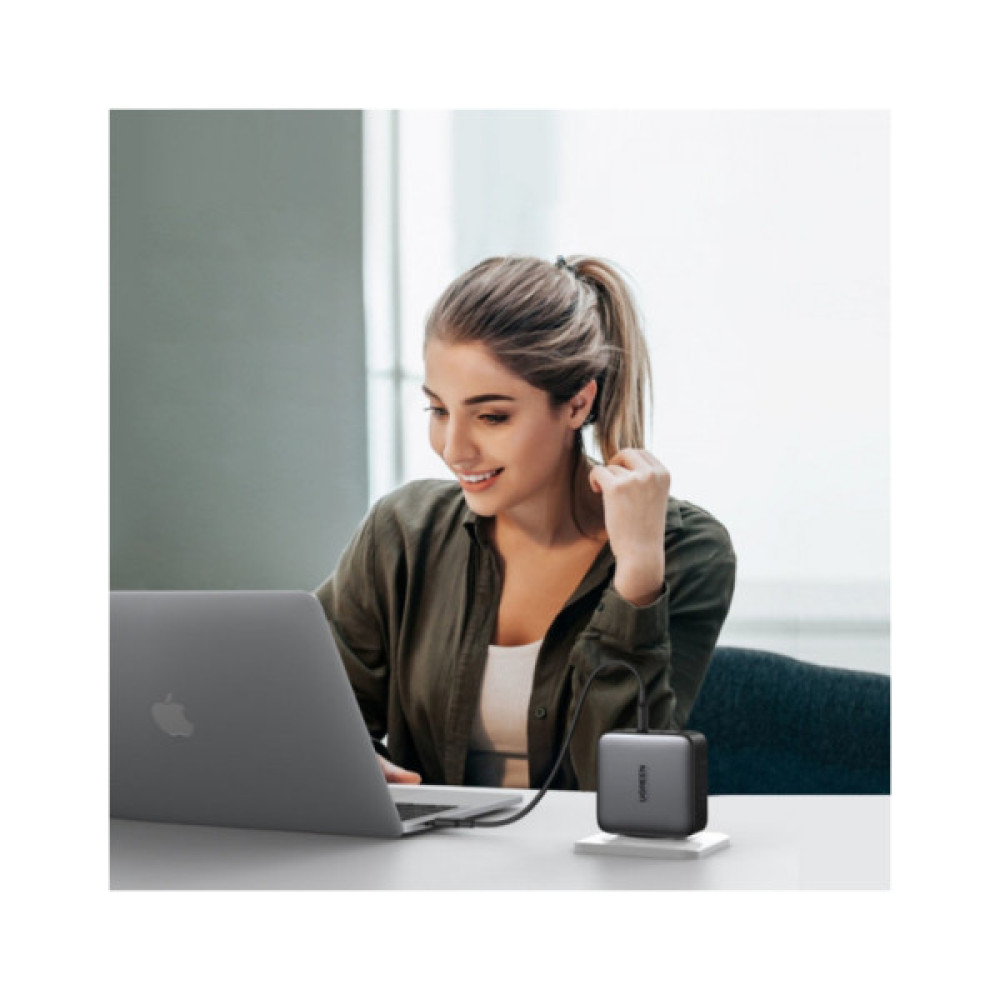 Зарядний пристрій Ugreen 4xUSB 100W (3xUSB-C+USB-A) Gan Tech Fast GAN Charger black CD226 (40747)