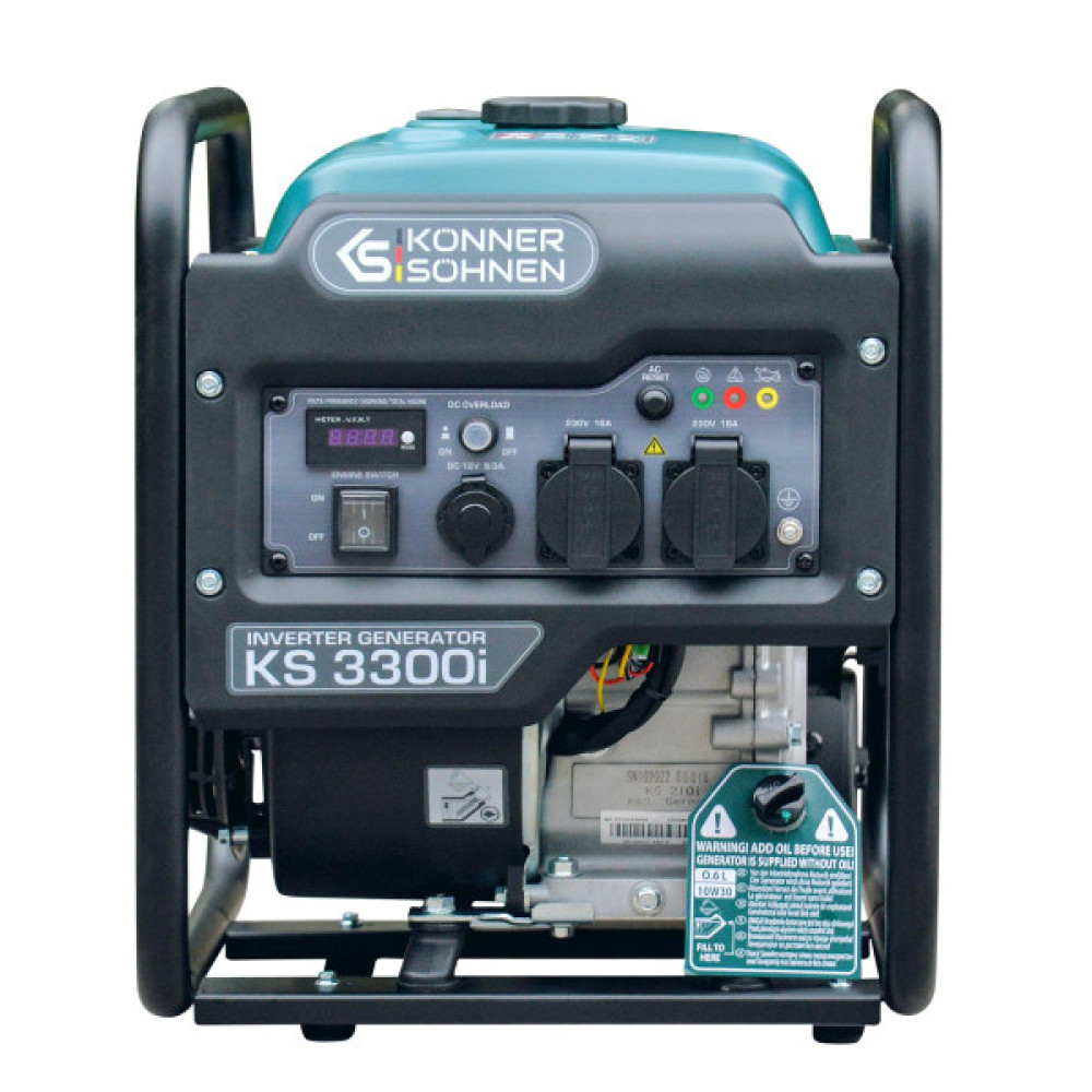 Генератор бензиновий інверторний Konner&Sohnen KS 3300i, 230В, 3.3кВт, ручний стартер, 25.5кг