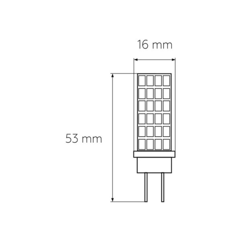 Лампочка Eurolamp Светодиодная капсульная лампа EUROLAMP LED силикон G4 5W 500Lm 400 (LED-G4-0540(220))