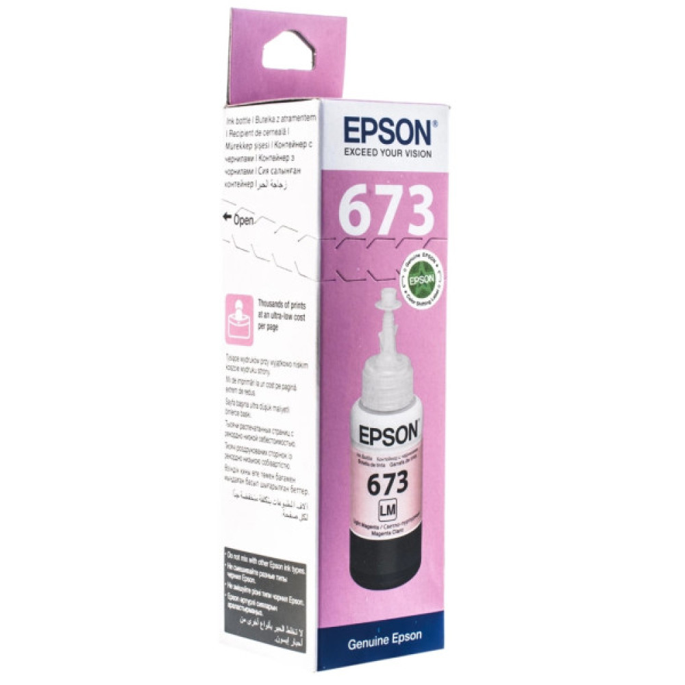 Контейнер з чорнилом Epson 673 light magenta 70мл L800/1800 (C13T67364A) Контейнер з чорнилом Epson 673 light magenta 70мл L800/1800 (C13T67364A)
