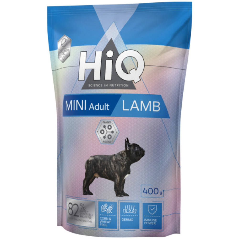 Сухий корм для собак HiQ Mini Adult Lamb 400 г (HIQ46468)