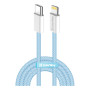 Дата кабель USB-C to Lightning 1.0m 27W blue ColorWay (CW-CBPDCL061-BL) Дата кабель USB-C to Lightning 1.0m 27W blue ColorWay (CW-CBPDCL061-BL)