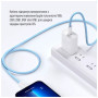 Дата кабель USB-C to Lightning 1.0m 27W blue ColorWay (CW-CBPDCL061-BL) Дата кабель USB-C to Lightning 1.0m 27W blue ColorWay (CW-CBPDCL061-BL)