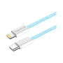 Дата кабель USB-C to Lightning 1.0m 27W blue ColorWay (CW-CBPDCL061-BL) Дата кабель USB-C to Lightning 1.0m 27W blue ColorWay (CW-CBPDCL061-BL)