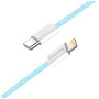 Дата кабель USB-C to Lightning 1.0m 27W blue ColorWay (CW-CBPDCL061-BL) Дата кабель USB-C to Lightning 1.0m 27W blue ColorWay (CW-CBPDCL061-BL)