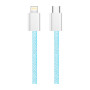 Дата кабель USB-C to Lightning 1.0m 27W blue ColorWay (CW-CBPDCL061-BL) Дата кабель USB-C to Lightning 1.0m 27W blue ColorWay (CW-CBPDCL061-BL)