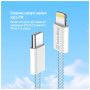 Дата кабель USB-C to Lightning 1.0m 27W blue ColorWay (CW-CBPDCL061-BL) Дата кабель USB-C to Lightning 1.0m 27W blue ColorWay (CW-CBPDCL061-BL)