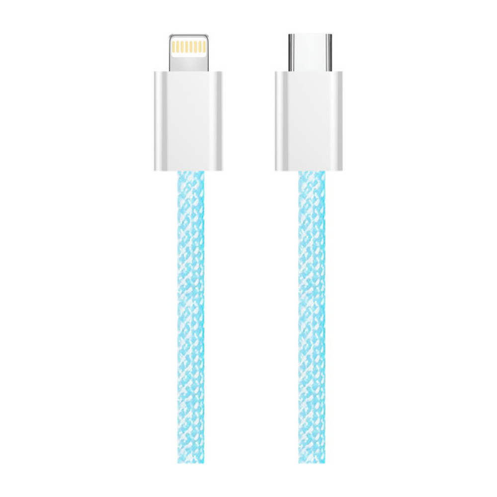 Дата кабель USB-C to Lightning 1.0m 27W blue ColorWay (CW-CBPDCL061-BL)