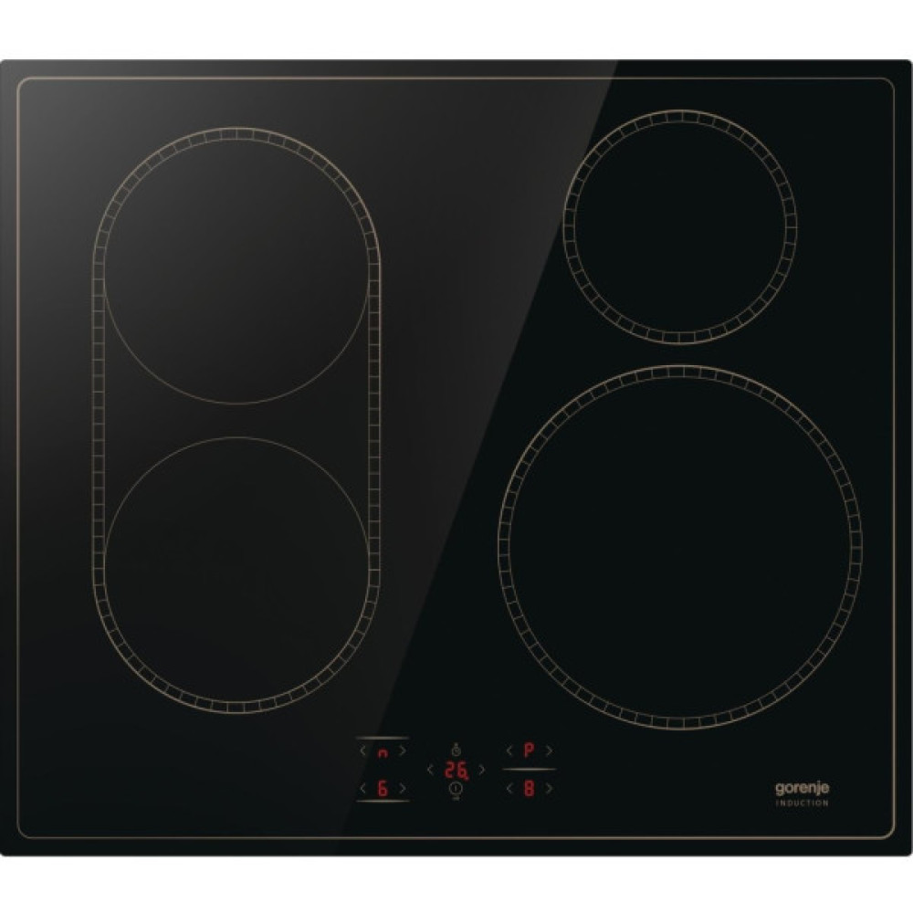 Варильна поверхня Gorenje індукційна, 60см, PowerBoost, TouchControl, поєднання конфорок, чорний