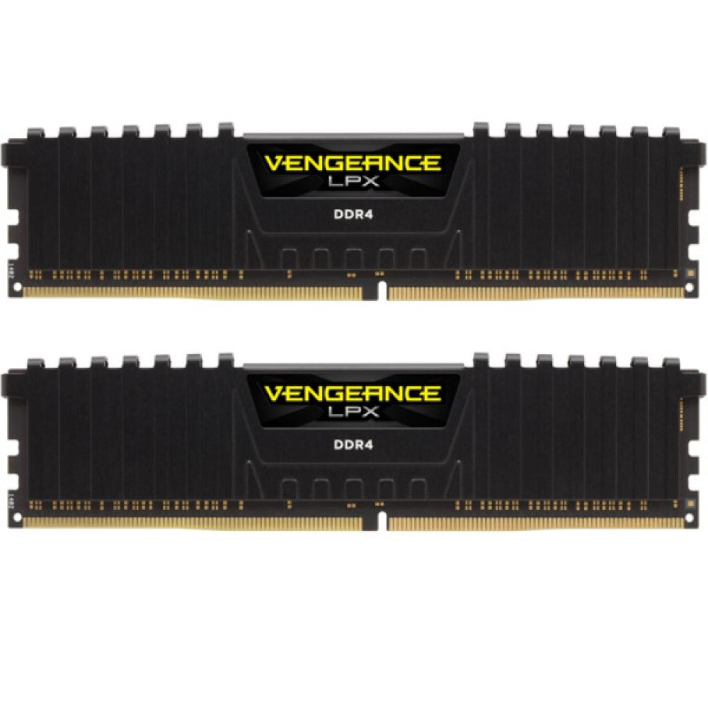 Модуль пам'яті для комп'ютера DDR4 32GB (2x16GB) 3200 MHz Vengeance LPX Black Corsair (CMK32GX4M2E3200C16)