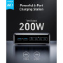 Зарядний пристрій Anker GaNPrime 200W 4xUSB-C PD + 2xUSB-A Black (A2683341)
