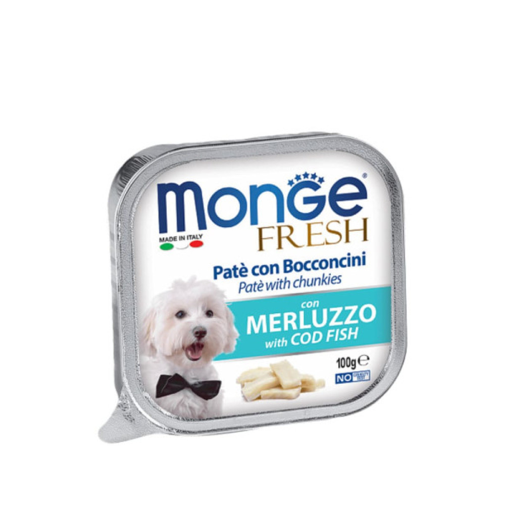 Консерви для собак Monge DOG FRESH тріска 100 г (8009470013109)