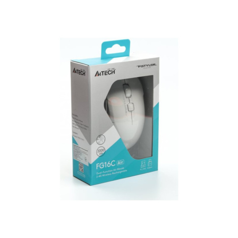 Мишка A4Tech FG16C Air Wireless White (4711421988179)