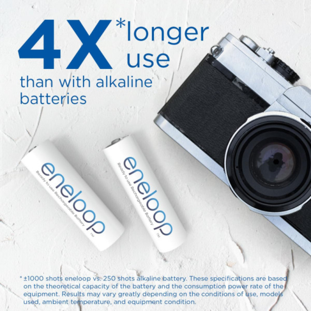 Акумулятор Panasonic AA Eneloop 2000mAh NI-MH * 4 + Сase (BK-3MCDEC4CP)