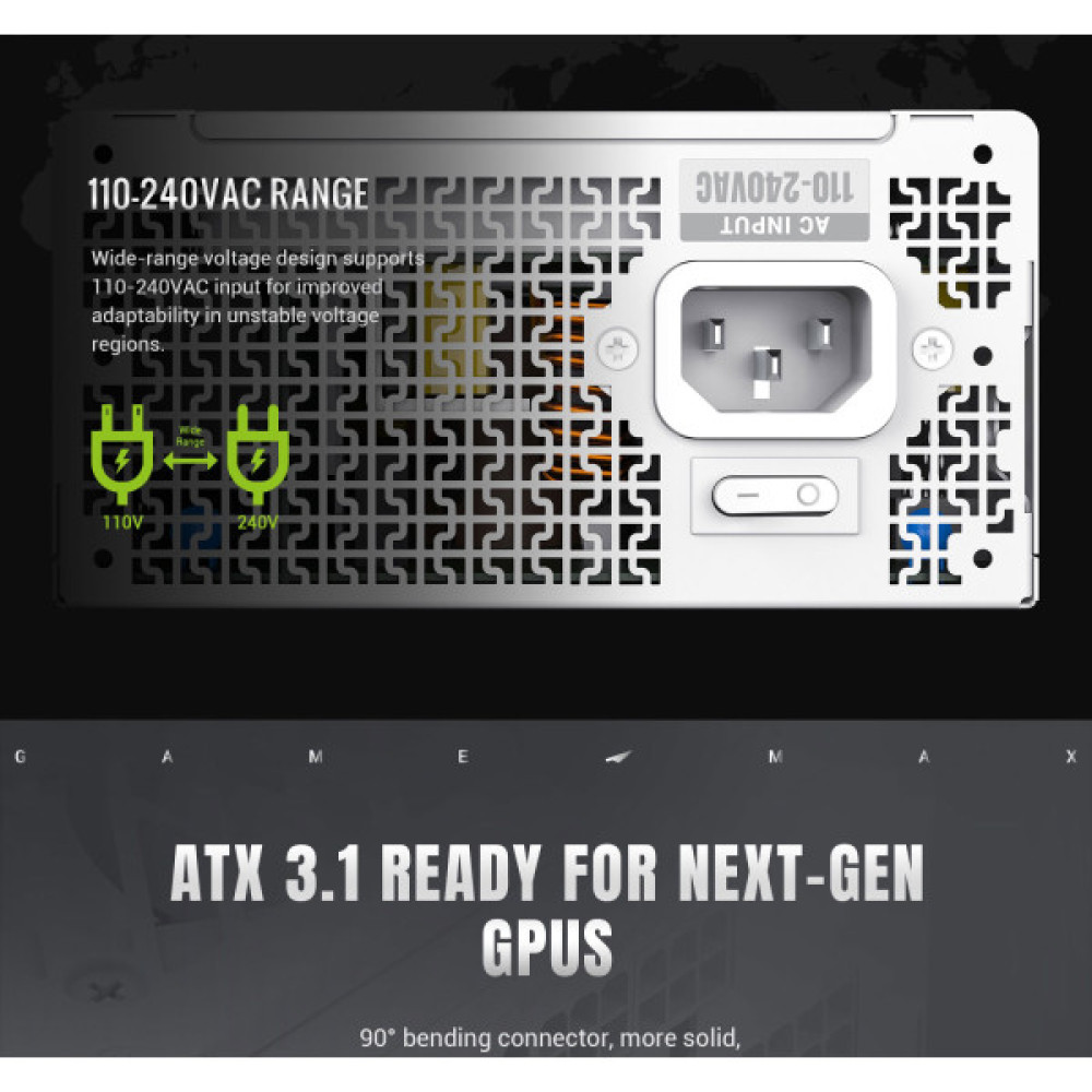 GAMEMAX GS 650G WH V25