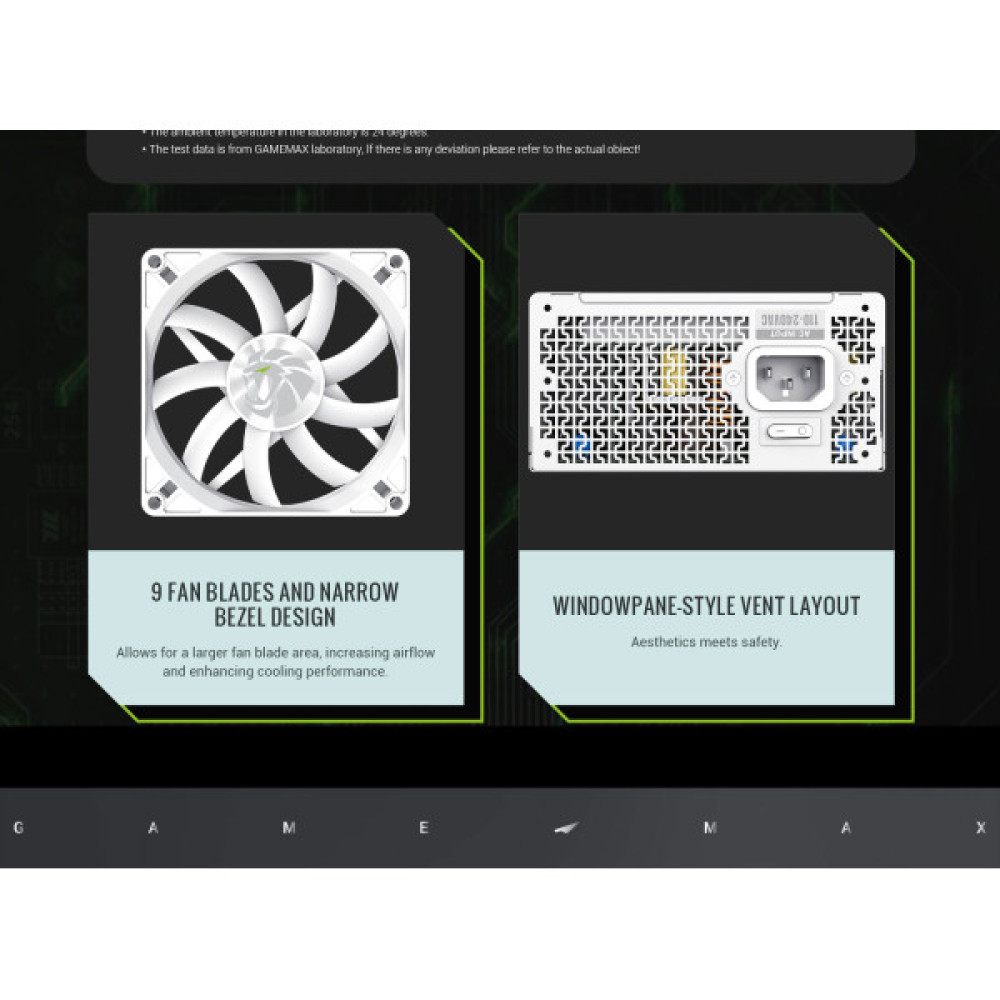 GAMEMAX GS 650G WH V25