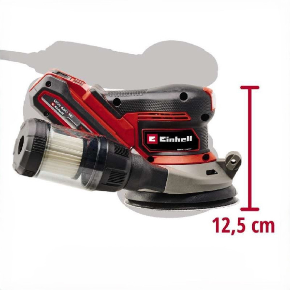 Шліфмашина ексцентрикова акумуляторна Einhell Professional TP-RS 18/32 Li BL - Solo PXC 18В безщітков d125мм 1.12кг без АКБ та ЗП