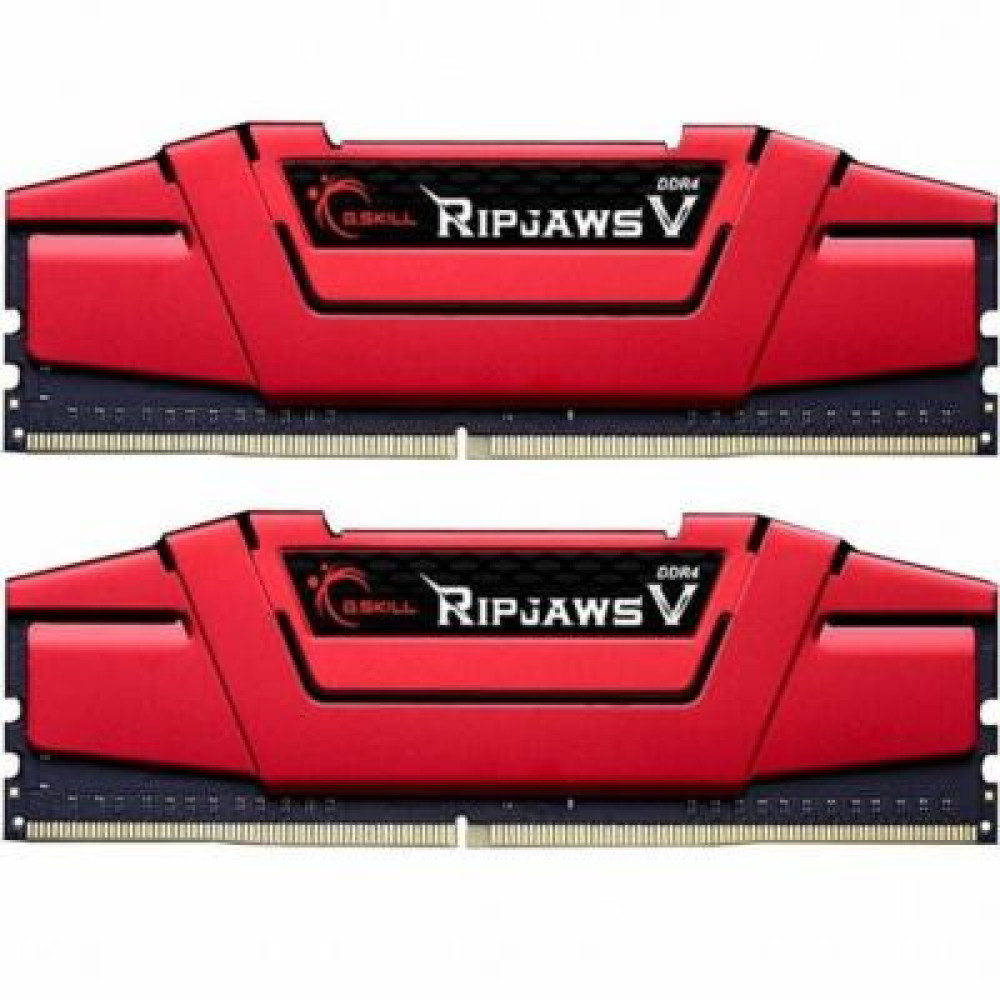 Модуль пам'яті для комп'ютера DDR4 8GB (2x4GB) 2400 MHz RIPJAWS V RED G.Skill (F4-2400C17D-8GVR)