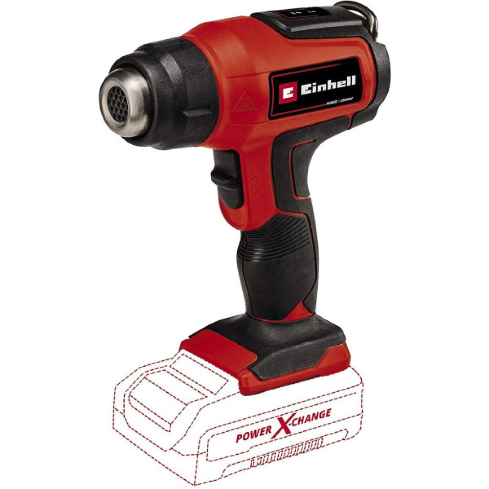Фен будівельний акумуляторний Einhell TE-HA 18LI-Solo 200л/хв 350-550°C 200л/хв 1.04кг без АКБ та ЗП