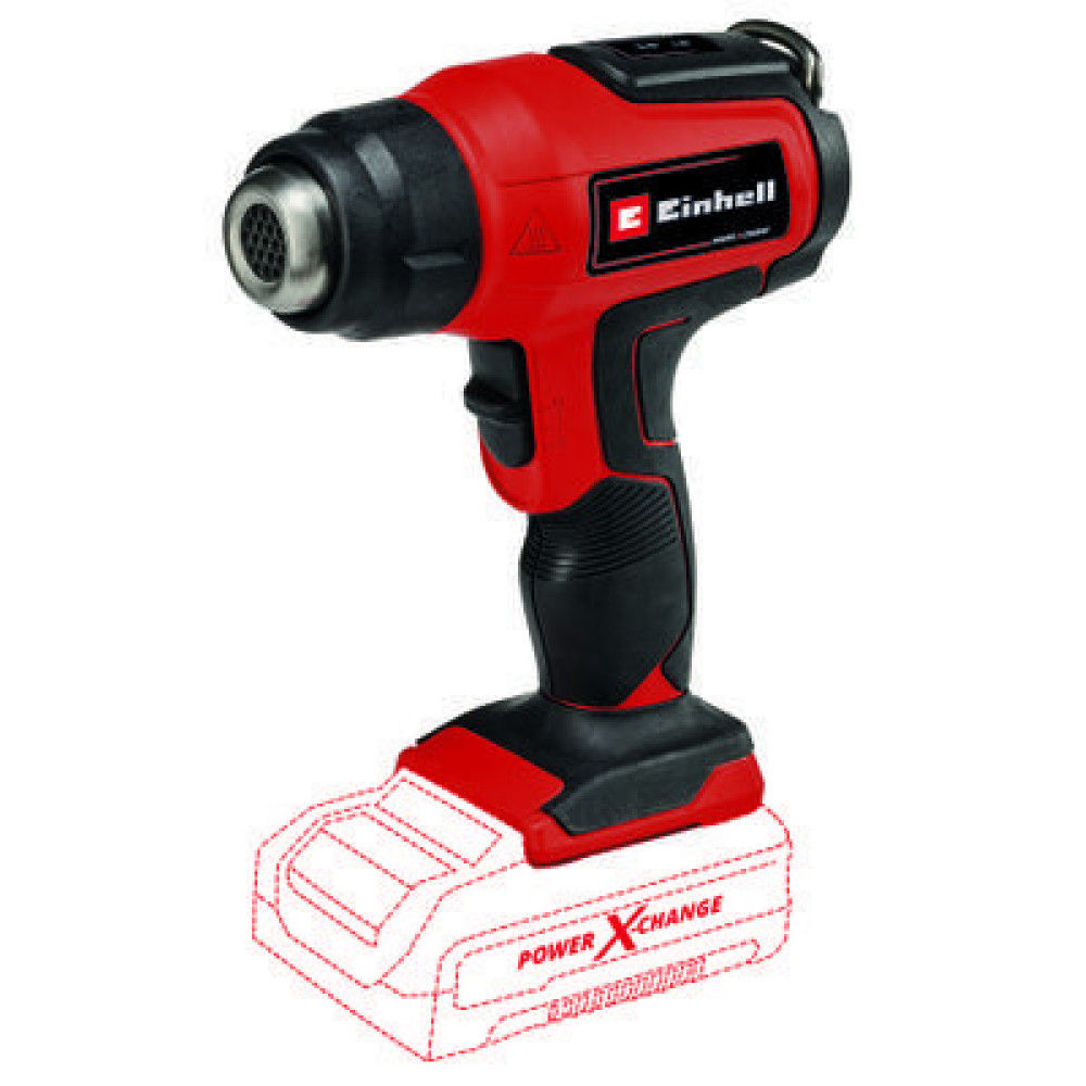 Фен будівельний акумуляторний Einhell TE-HA 18LI-Solo 200л/хв 350-550°C 200л/хв 1.04кг без АКБ та ЗП