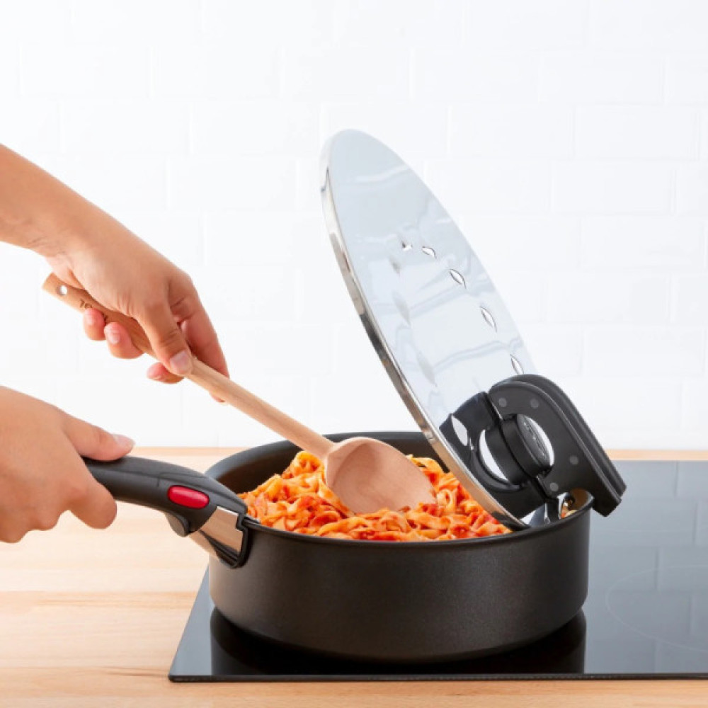 Кришка для посуду Tefal Ingenio, 20-28см, нержавіюча сталь, пластик (L9829853)