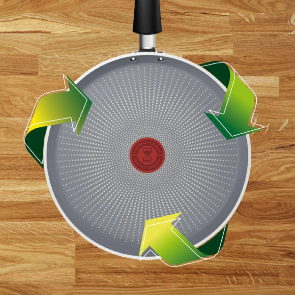Сковорода Tefal Halo для млинців 25 см, алюміній, бакеліт, сірий (C3123853)