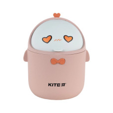 Кошик для паперів Kite Настільний контейнер для сміття, персиковий (K24-010-2)