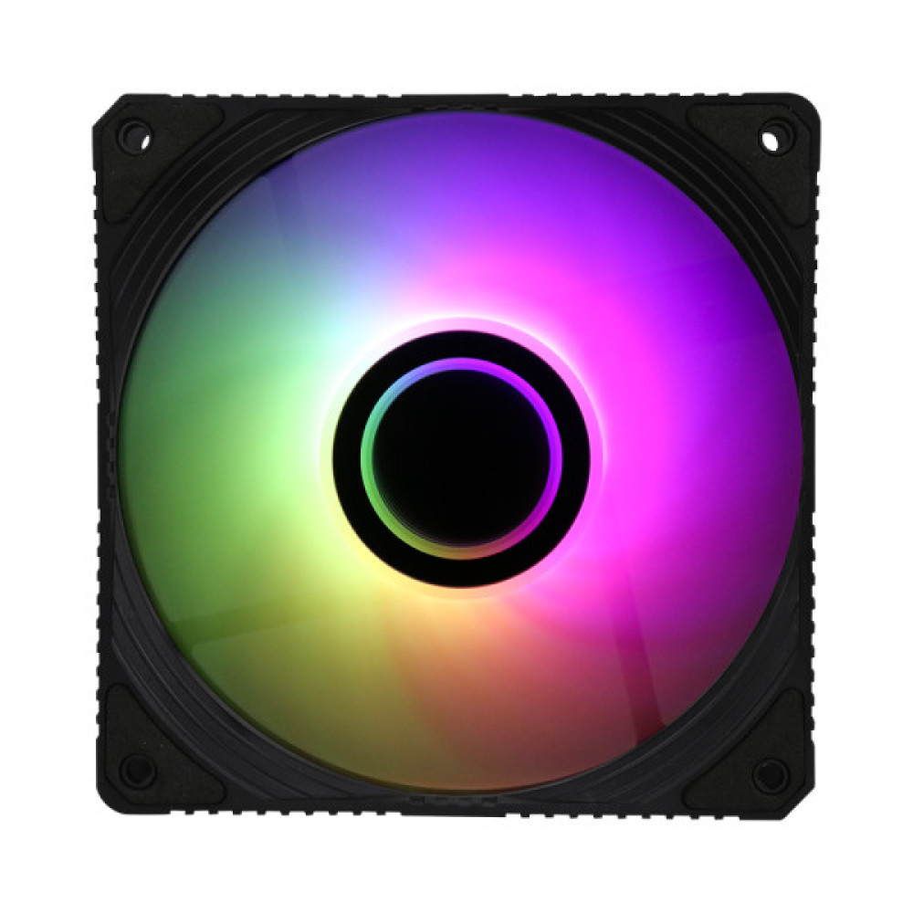 Корпусний вентилятор 2E GAMING Air Cool Infinity ACF120IW-ARGB, 120мм, 1200rpm, 3pin, 3pin +5VARGB, 23dBa, чорний