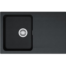 Мийка кухонна Franke Orion, тектонайт, прямокутник, з крилом, 780х500х180мм, чаша - 1, накладна, OID 611-78, чорний