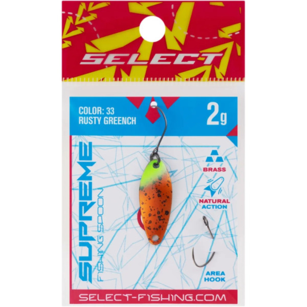 Блешня Select Supreme 2.0g 27mm 33 Rusty Greench (1870.80.53)