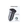 Зарядний пристрій Ugreen 1xUSB-C + 1xUSB 30W car adapter CD130 black (40858)