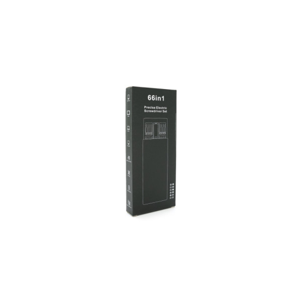 Викрутка акумуляторна Voltronic 66 в 1, тримач 180мм, біти T3, магнітні, алюміній, Box (YT-66-1-T3)