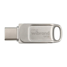 USB флеш накопичувач Wibrand 64GB Bee Silver USB 3.2/Type-C (WI3.2TC/BE64TC039S)