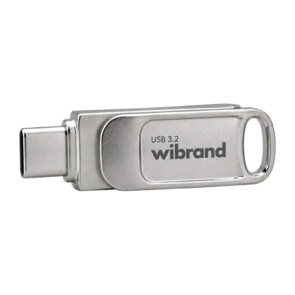 USB флеш накопичувач Wibrand 64GB Bee Silver USB 3.2/Type-C (WI3.2TC/BE64TC039S)