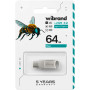 USB флеш накопичувач Wibrand 64GB Bee Silver USB 3.2/Type-C (WI3.2TC/BE64TC039S)