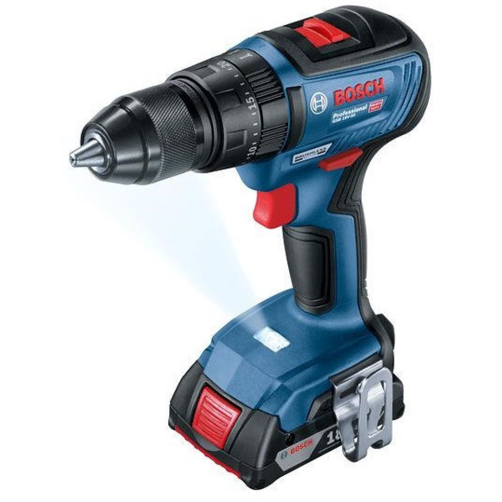 Шурупокрут-дриль ударний акумуляторний Bosch Professional GSB 18 V-50 18V2х2.0А·год 28·50Нм 460-1800об·хв 1.1кг кейс L-Case