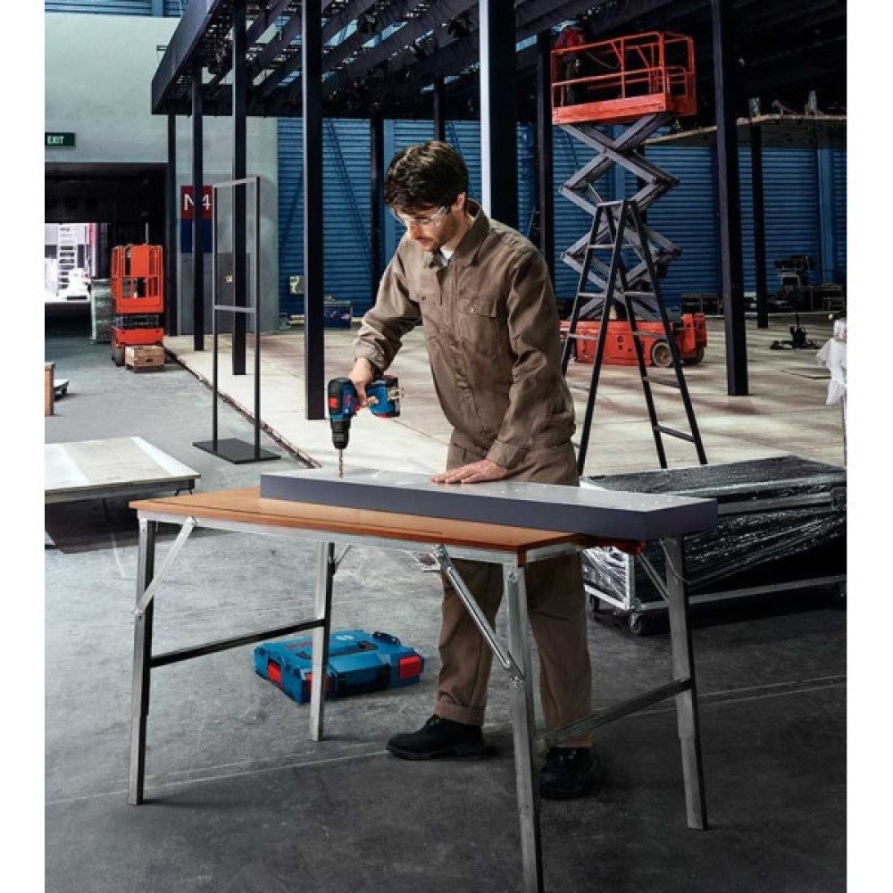 Шурупокрут-дриль ударний акумуляторний Bosch Professional GSB 18 V-50 18V2х2.0А·год 28·50Нм 460-1800об·хв 1.1кг кейс L-Case