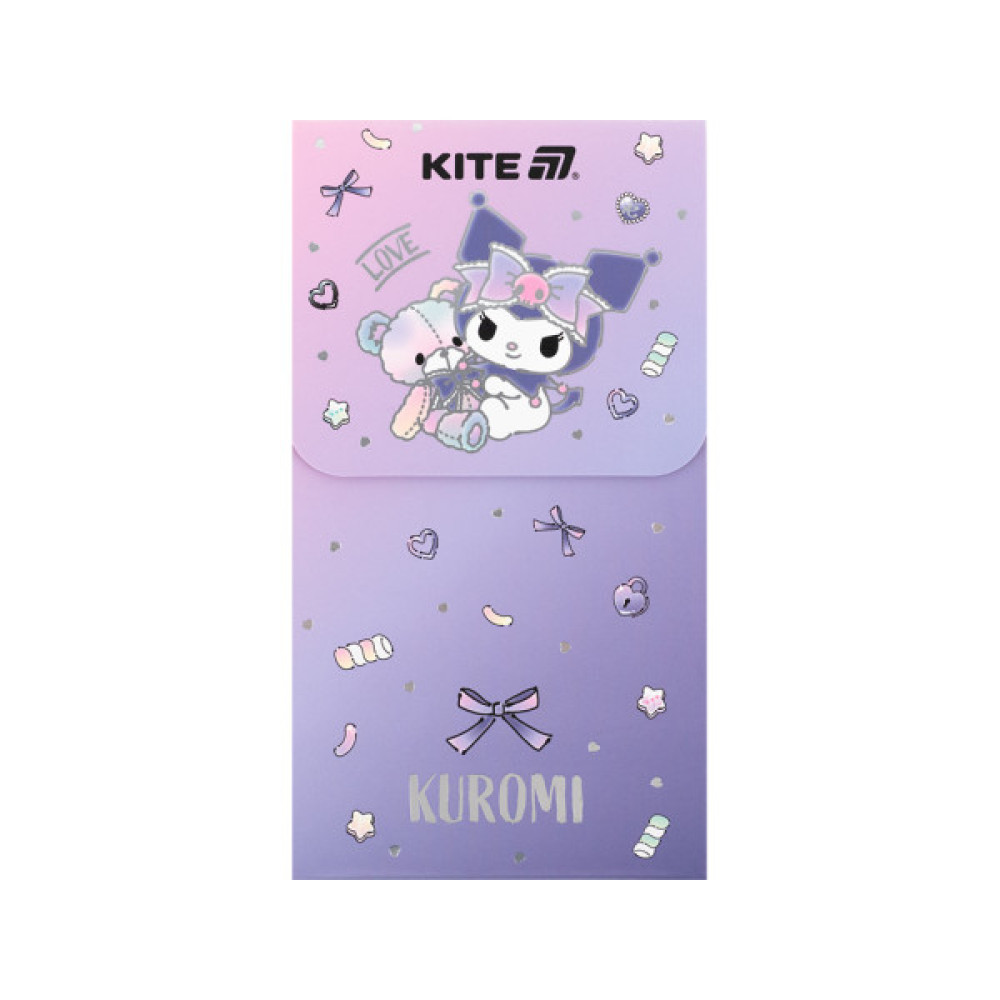Блокнот Kite на магніті Kuromi 60 аркушів, клітинка (HK24-092-2)