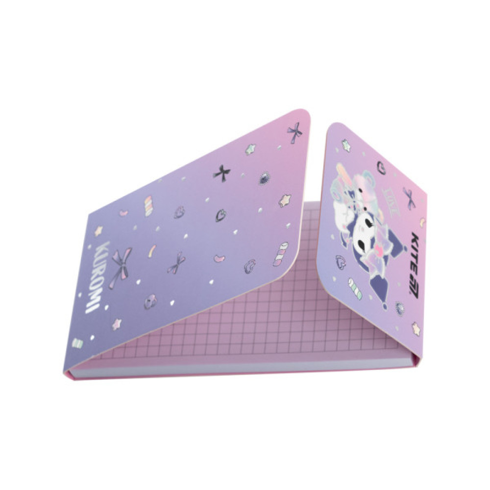 Блокнот Kite на магніті Kuromi 60 аркушів, клітинка (HK24-092-2)