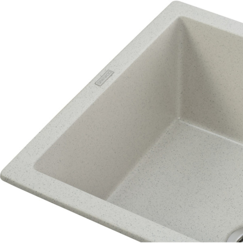 Мийка кухонна GRANADO NAVIA gris з сифоном (775*495mm.) (gr3808)