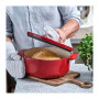 Каструля KitchenAid чавунна з кришкою 5,2 л Червона (CC006060-001) Каструля KitchenAid чавунна з кришкою 5,2 л Червона (CC006060-001)