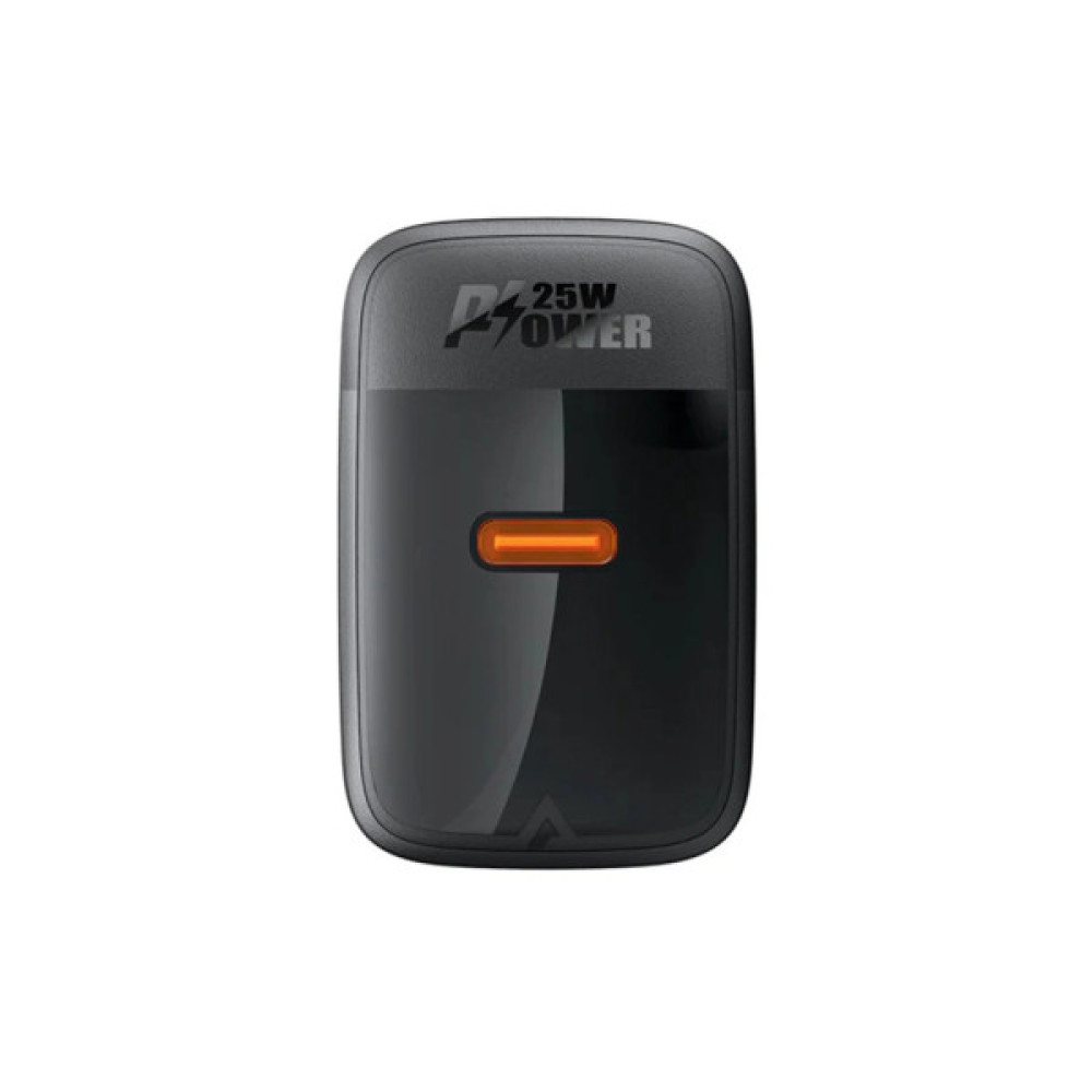 Зарядний пристрій Acefast A104 USB-C PD25W GaN Black (6974316283355)