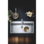 Мийка кухонна Grohe K800, нерж.сталь, прямокут., без крила, 1024x510x200мм, чаша - 1, врізна, нержавіюча сталь